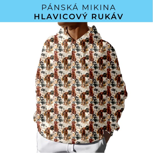 PÁNSKÝ střih - mikina s kapucí
