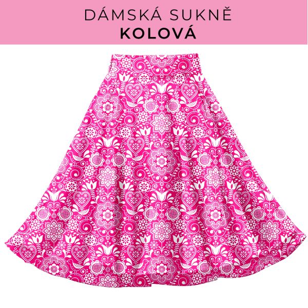 DÁMSKÝ střih - Kolová sukně