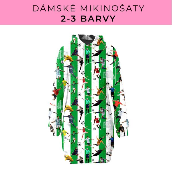 DÁMSKÝ střih - Mikinošaty 2-3 barvy