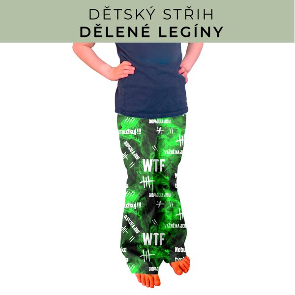 Dětský střih - Dělené legíny