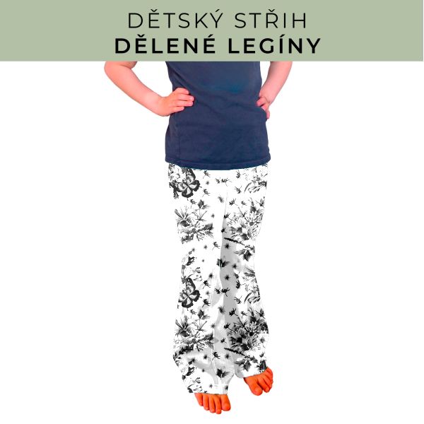 Dětský střih - Dělené legíny