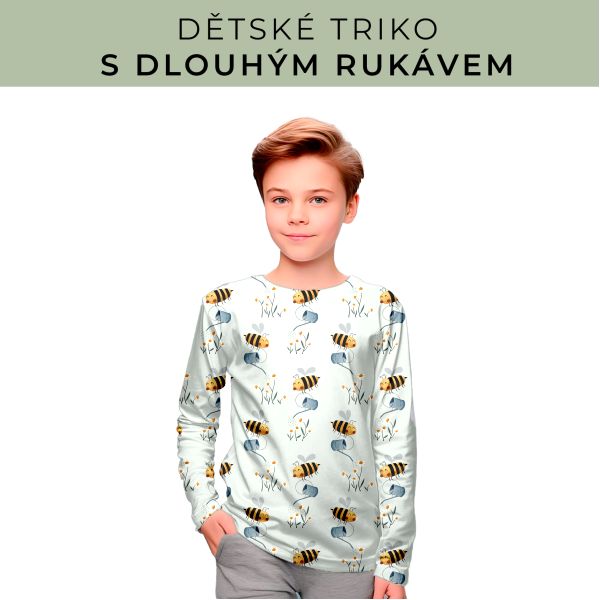DĚTSKÝ střih - triko dlouhý rukáv