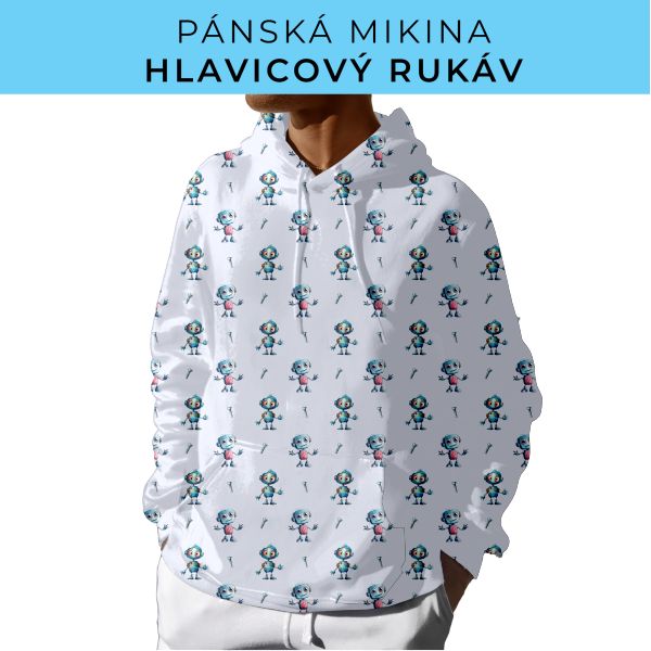 PÁNSKÝ střih - mikina s kapucí
