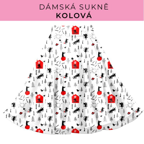 DÁMSKÝ střih - Kolová sukně