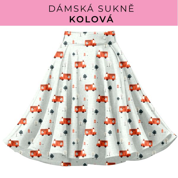 DÁMSKÝ střih - Kolová sukně