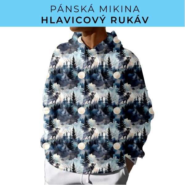 PÁNSKÝ střih - mikina s kapucí