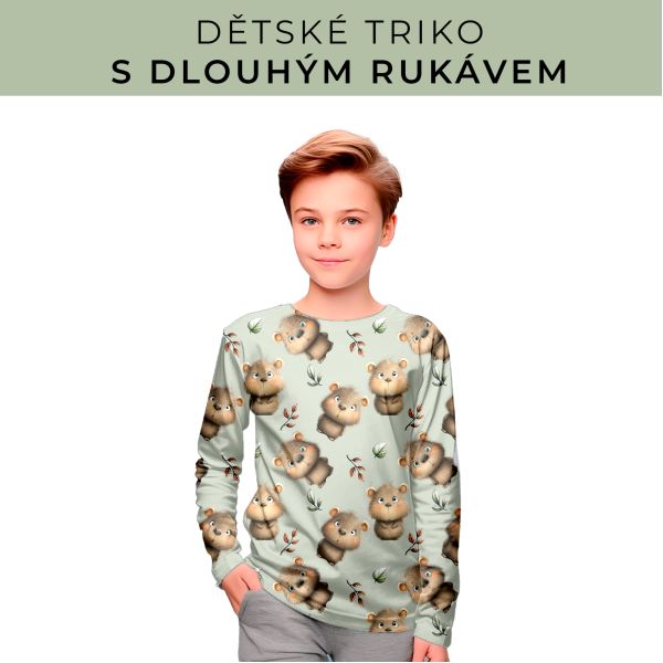 DĚTSKÝ střih - triko dlouhý rukáv