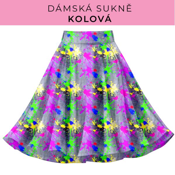 DÁMSKÝ střih - Kolová sukně