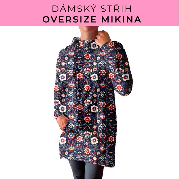 DÁMSKÝ střih - Oversize mikina