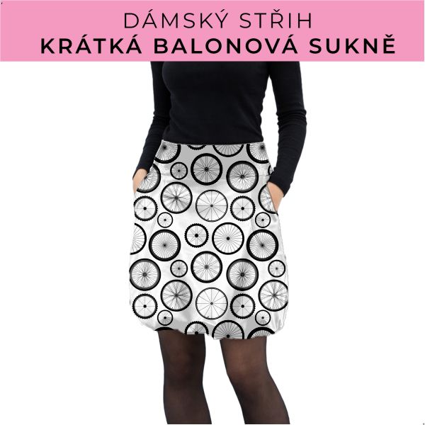 Dámský střih - balonová krátká sukně