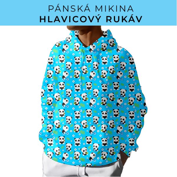 PÁNSKÝ střih - mikina s kapucí