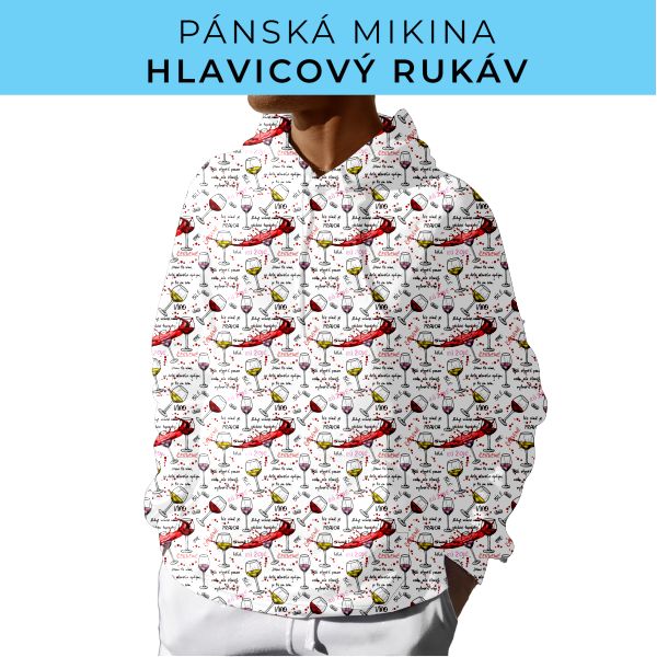PÁNSKÝ střih - mikina s kapucí