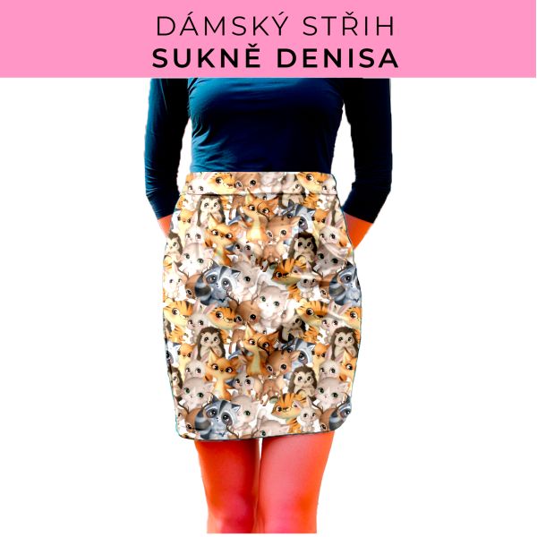 Dámský střih - Dámská sukně Denisa