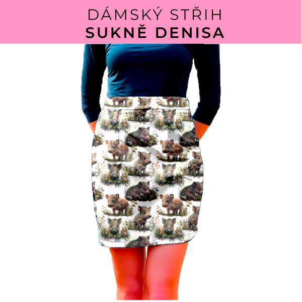 Dámský střih - Dámská sukně Denisa