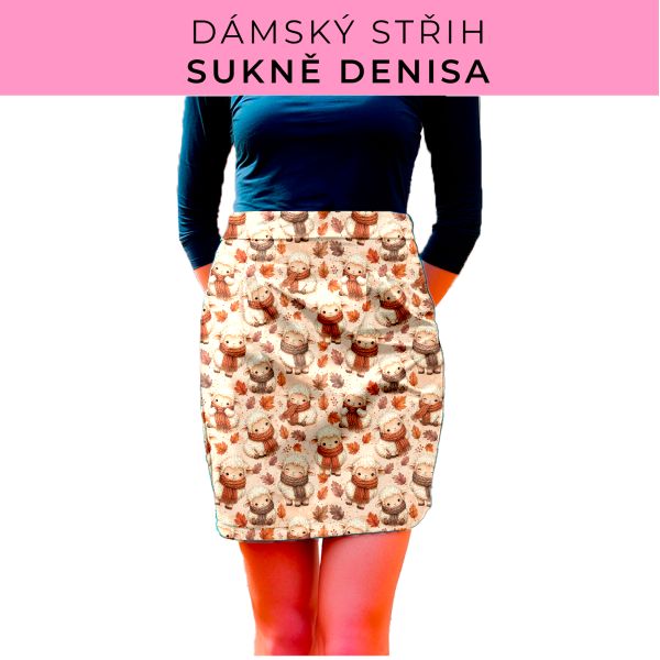 Dámský střih - Dámská sukně Denisa