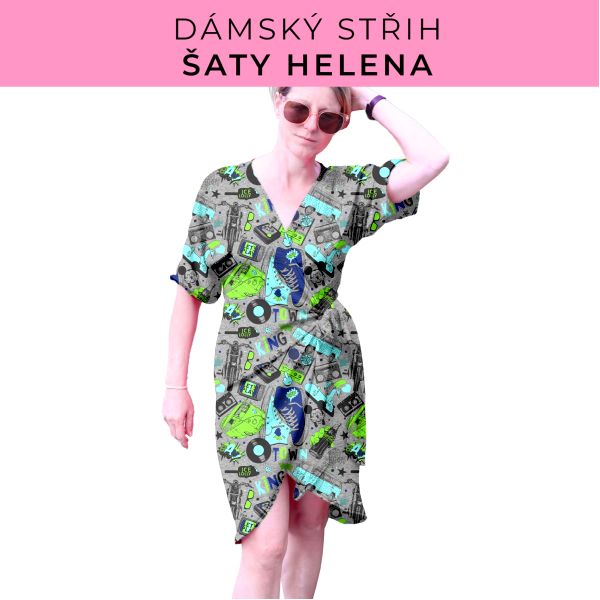 Dámský střih na šaty  Helena