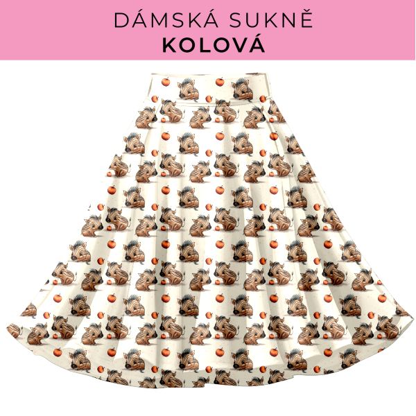 DÁMSKÝ střih - Kolová sukně