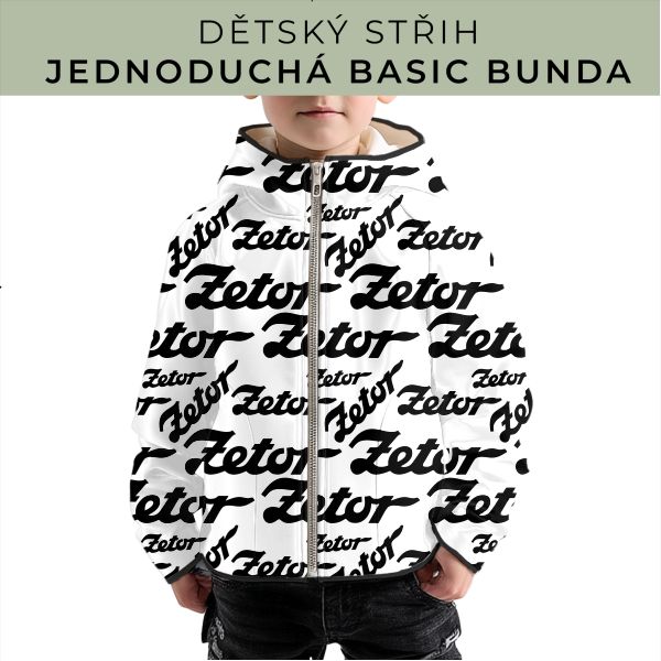 Dětský střih - jednoduchá dětská BASIC  bunda