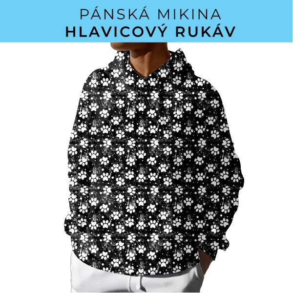 PÁNSKÝ střih - mikina s kapucí