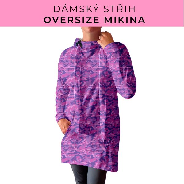 DÁMSKÝ střih - Oversize mikina