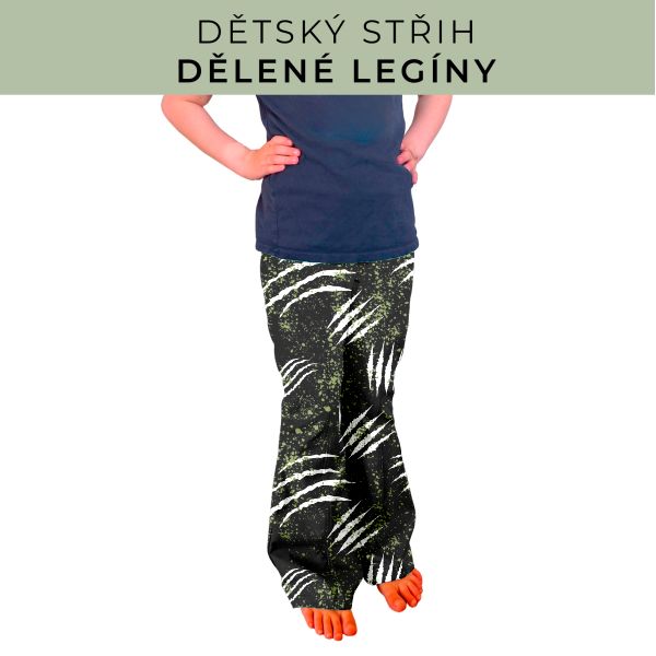 Dětský střih - Dělené legíny