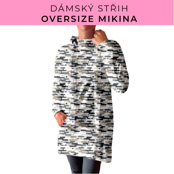 DÁMSKÝ střih - Oversize mikina