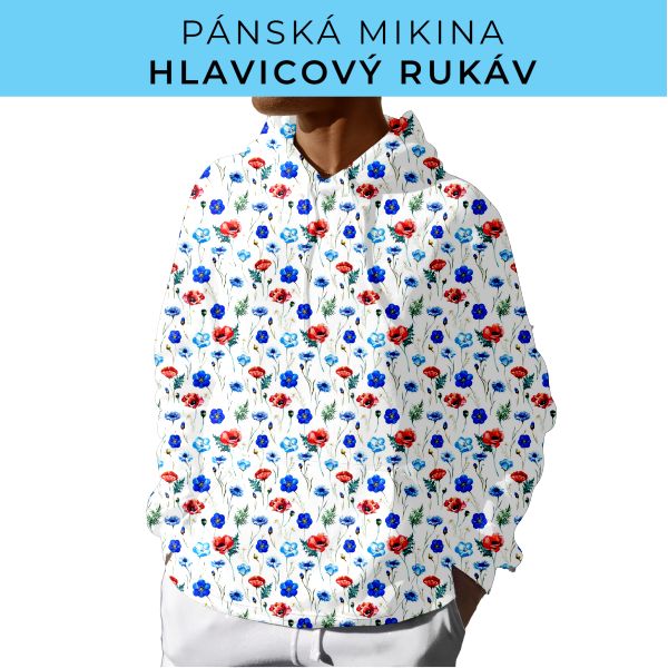 PÁNSKÝ střih - mikina s kapucí