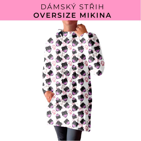 DÁMSKÝ střih - Oversize mikina