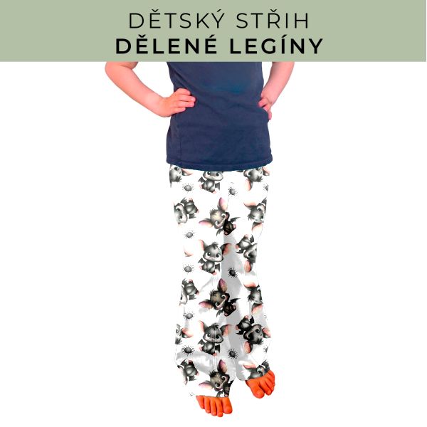 Dětský střih - Dělené legíny