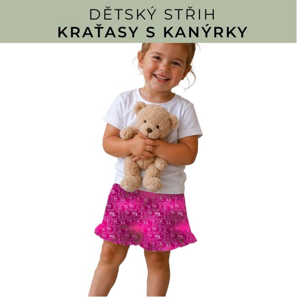 Dětský střih - Kraťásky s kanýrkem