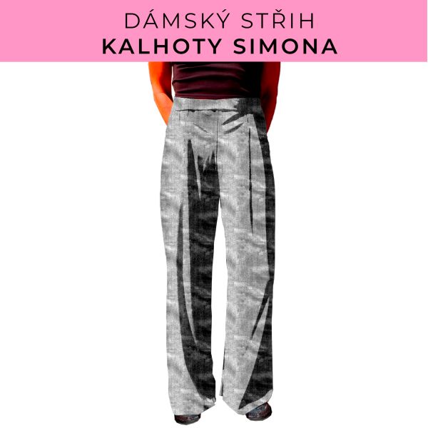 Dámský střih - kalhoty Simona