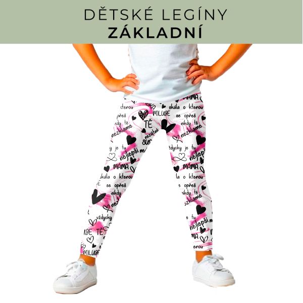 DĚTSKÝ střih - legíny základní