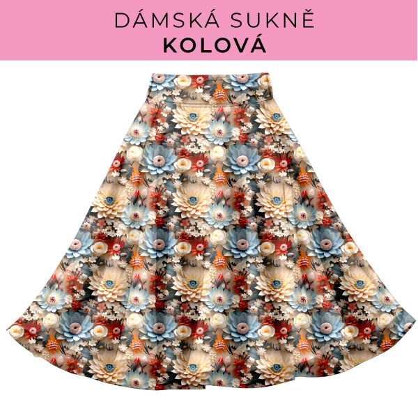 DÁMSKÝ střih - Kolová sukně