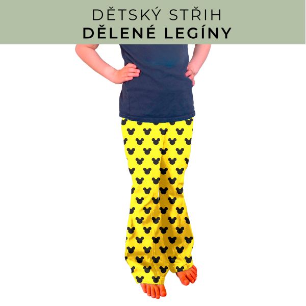 Dětský střih - Dělené legíny