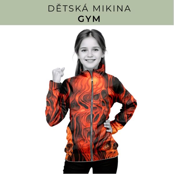 Dětská střih - mikina GYM