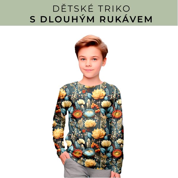 DĚTSKÝ střih - triko dlouhý rukáv