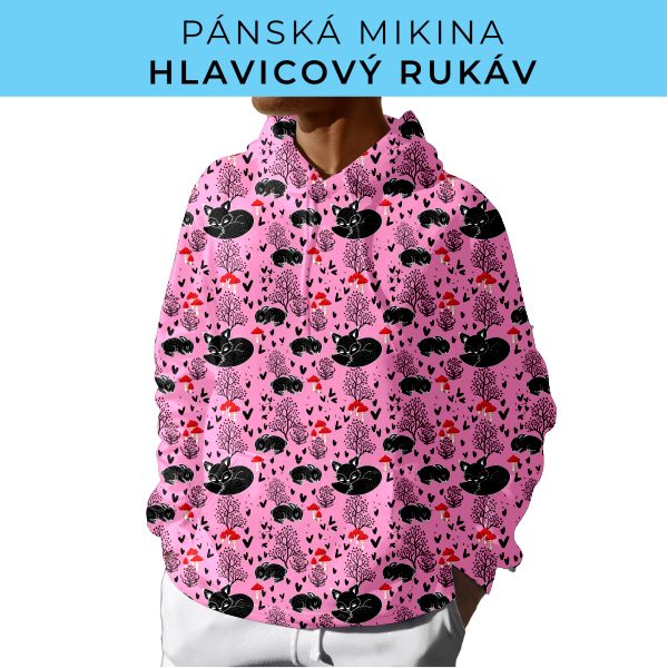 PÁNSKÝ střih - mikina s kapucí