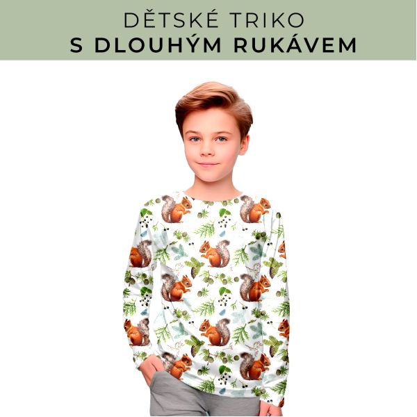 DĚTSKÝ střih - triko dlouhý rukáv