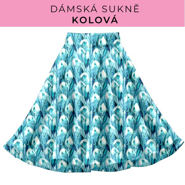 DÁMSKÝ střih - Kolová sukně