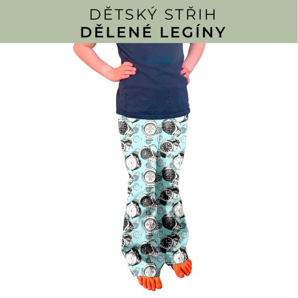 Dětský střih - Dělené legíny