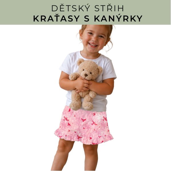Dětský střih - Kraťásky s kanýrkem