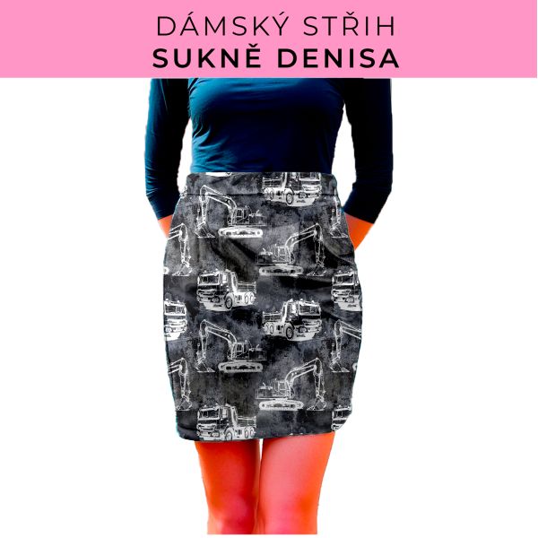 Dámský střih - Dámská sukně Denisa