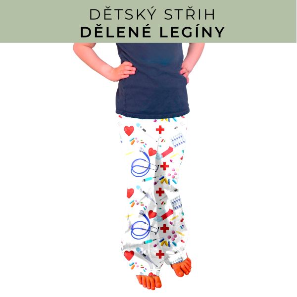 Dětský střih - Dělené legíny