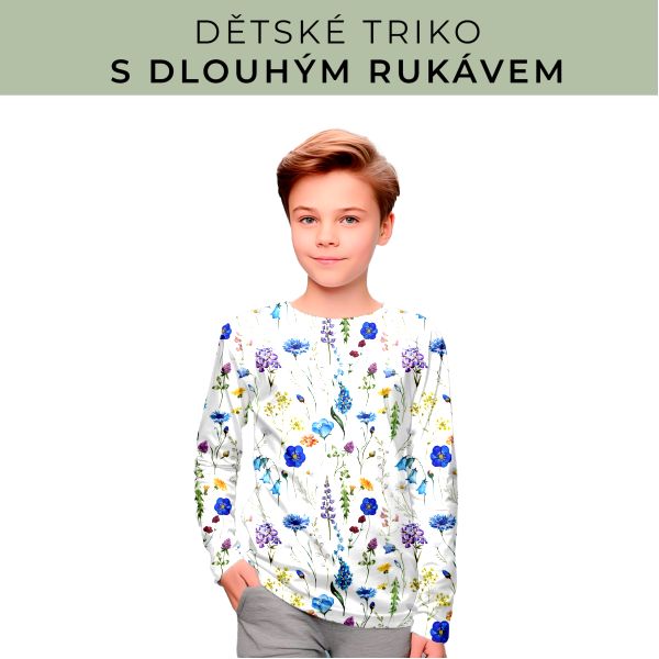 DĚTSKÝ střih - triko dlouhý rukáv