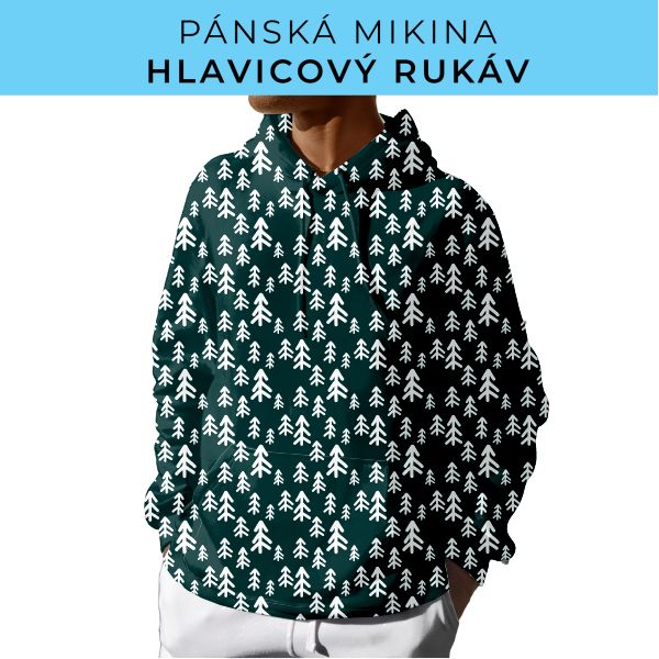 PÁNSKÝ střih - mikina s kapucí