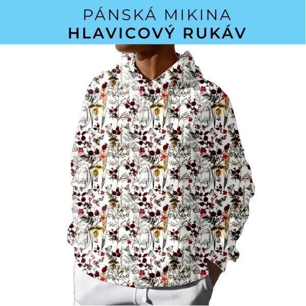 PÁNSKÝ střih - mikina s kapucí