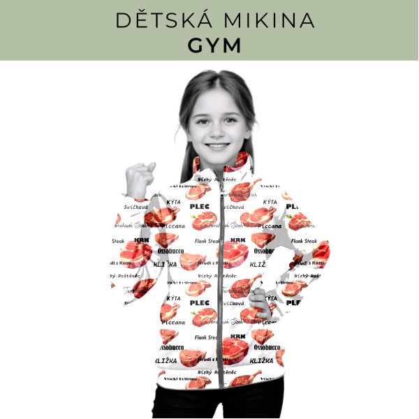 Dětská střih - mikina GYM