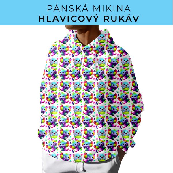 PÁNSKÝ střih - mikina s kapucí