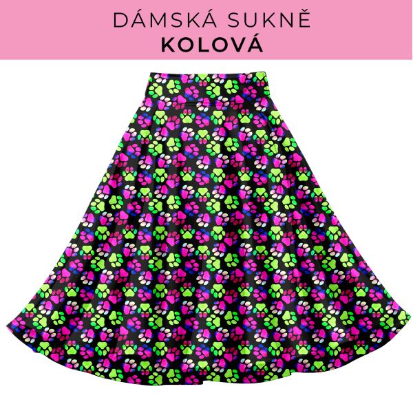 DÁMSKÝ střih - Kolová sukně