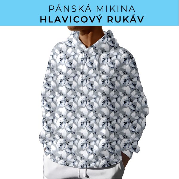 PÁNSKÝ střih - mikina s kapucí